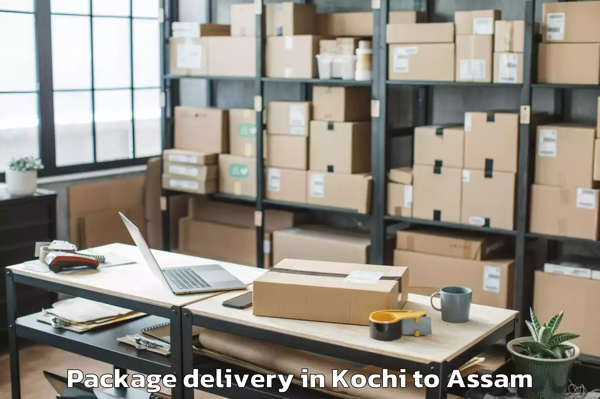 Professional Kochi to Basugaon Package Delivery